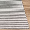 Alfombra Exterior/interior A Rayas Gris/marfil 80x150cm Zaki