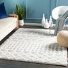 Alfombra Shaggy Bohemia Blanco/gris 160x220cm Nour