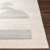 Alfombra Escandinava Moderna Blanco/gris 200x275cm Hyeon