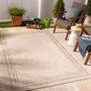 Alfombra Exterior/interior Efecto Yute Beige/marfil 200x275cm Georgia