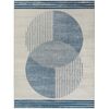 Alfombra Escandinava Moderna Azul/beige 160x215cm Enso2