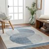 Alfombra Escandinava Moderna Azul/beige 160x215cm Enso2