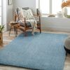 Alfombra Shaggy Moderna Azul 160x213cm Claire