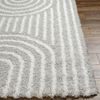 Alfombra Shaggy Escandinava Blanco/gris 160x220cm Christina