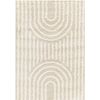 Alfombra Shaggy Escandinava Blanco/beige 160x220cm Christina