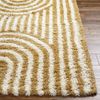 Alfombra Shaggy Escandinava Blanco/ocre 160x220cm Christina