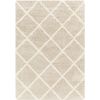 Alfombra Shaggy Escandinava Blanco/beige 160x220cm Jane