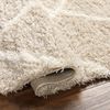 Alfombra Shaggy Escandinava Blanco/beige 160x220cm Jane