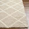 Alfombra Shaggy Escandinava Blanco/beige 160x220cm Jane