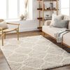 Alfombra Shaggy Oriental Blanco/beige 160x220cm Judy