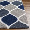 Alfombra Shaggy Oriental Azul/gris 160x220cm Judy