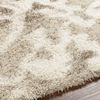 Alfombra Shaggy Escandinava Blanco/beige 160x220cm Paula