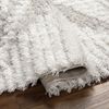 Alfombra Shaggy Bohemia Blanco/gris 160x220cm Nuria