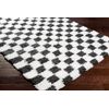 Alfombra Shaggy Moderna Blanco/negro 160x220cm Willa