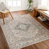 Alfombra Vintage Lavable Beige/azul 160x213cm Marion