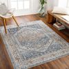 Alfombra Vintage Lavable Azul/gris 160x213cm Jennifer