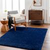 Alfombra Shaggy Moderna Azul Oscuro 160x213cm Claire