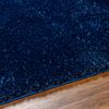 Alfombra Shaggy Moderna Azul Oscuro 160x213cm Claire