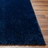 Alfombra Shaggy Moderna Azul Oscuro 160x213cm Claire