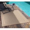 Alfombra Exterior/interior Efecto Yute Beige/negro 120x170cm Penny