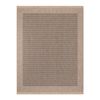 Alfombra Exterior/interior Efecto Yute Beige/negro 120x170cm Penny