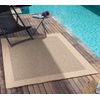 Alfombra Exterior/interior Efecto Yute Beige/negro 120x170cm Penny