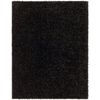 Alfombra Shaggy Moderna Negro 200x275cm Soso