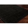 Alfombra Shaggy Moderna Negro 200x275cm Soso