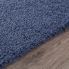 Alfombra Shaggy Moderna Azul Oscuro 200x275cm Soso