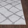 Alfombra Escandinava Moderna Blanco/gris 200x275cm Gloria