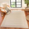 Alfombra Escandinava A Rayas Beige/blanco 120x170cm Kaysa