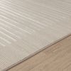 Alfombra Escandinava A Rayas Beige/blanco 120x170cm Kaysa