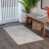 Alfombra Escandinava Lunares Beige/blanco 80x150cm Valkiria