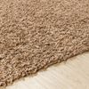 Alfombra Shaggy Moderna Beige Oscuro 160x220cm Lilly