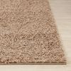 Alfombra Shaggy Moderna Beige Oscuro 160x220cm Lilly