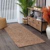 Alfombra De Pasillo Shaggy Moderna Beige Oscuro 80x220cm Lilly