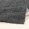 Alfombra Shaggy Moderna Gris Oscuro 160x220cm Lilly