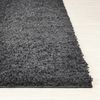 Alfombra Shaggy Moderna Gris Oscuro 160x220cm Lilly