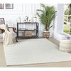 Alfombra Shaggy Moderna Blanco 120x170cm Lilly