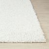 Alfombra Shaggy Moderna Blanco 120x170cm Lilly