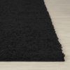 Alfombra Shaggy Moderna Negro 120x170cm Lilly