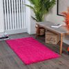 Alfombra Shaggy Moderna Fucsia 80x150cm Lilly