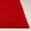 Alfombra Shaggy Moderna Rojo 160x220cm Lilly