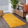 Alfombra De Pasillo Shaggy Moderna Amarillo 80x220cm Lilly