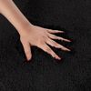 Alfombra De Baño Antideslizante Lavable Negro 80x50cm June