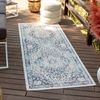 Alfombra Exterior/interior Azul/beige 80x220cm Selma