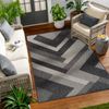 Alfombra Exterior/interior Gris/marfil 120x170cm Abby