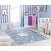 Alfombra Para Niños Lavable En Lavadora Estrellas Azul/beige 160x213cm Supermama