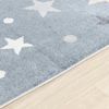 Alfombra Para Niños Lavable Estrellas Azul/beige 160x213cm Supermama