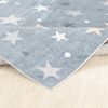 Alfombra Para Niños Lavable Estrellas Azul/beige 160x213cm Supermama